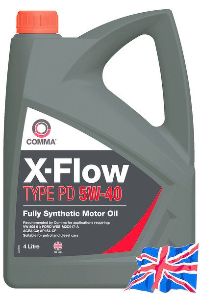 Comma 5W40 X-Flow Type PD 4L