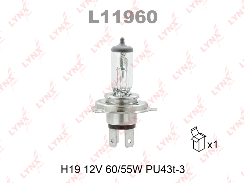 Лампа H19 12V 6055W PU43t-3