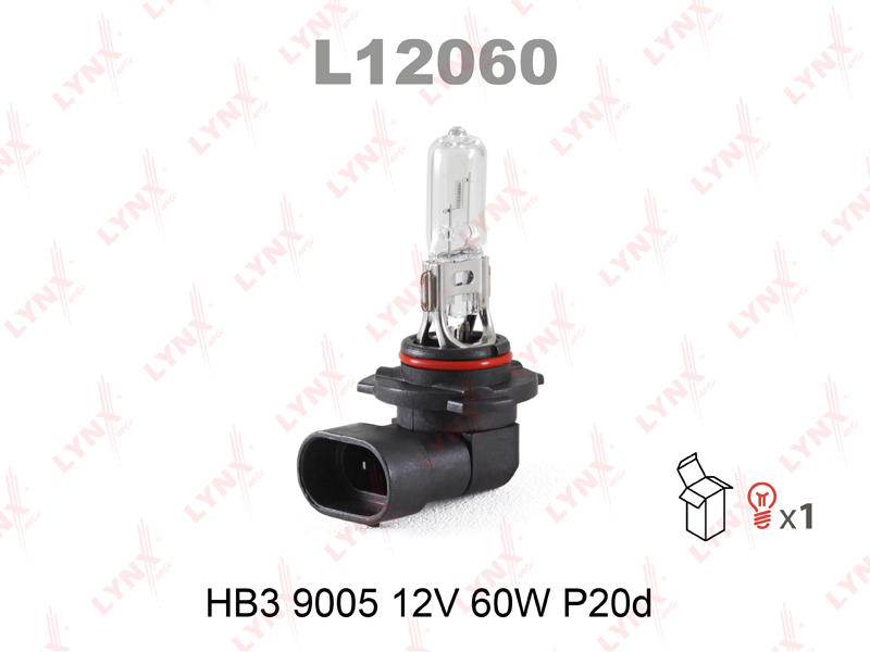 Лампа HB3 9005 12V60W P20D