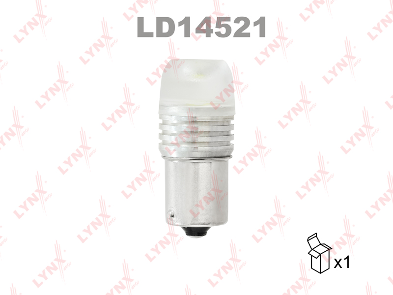 Лампа светодиодная LED P21W S25 12V BA15s SMDx1 12000K